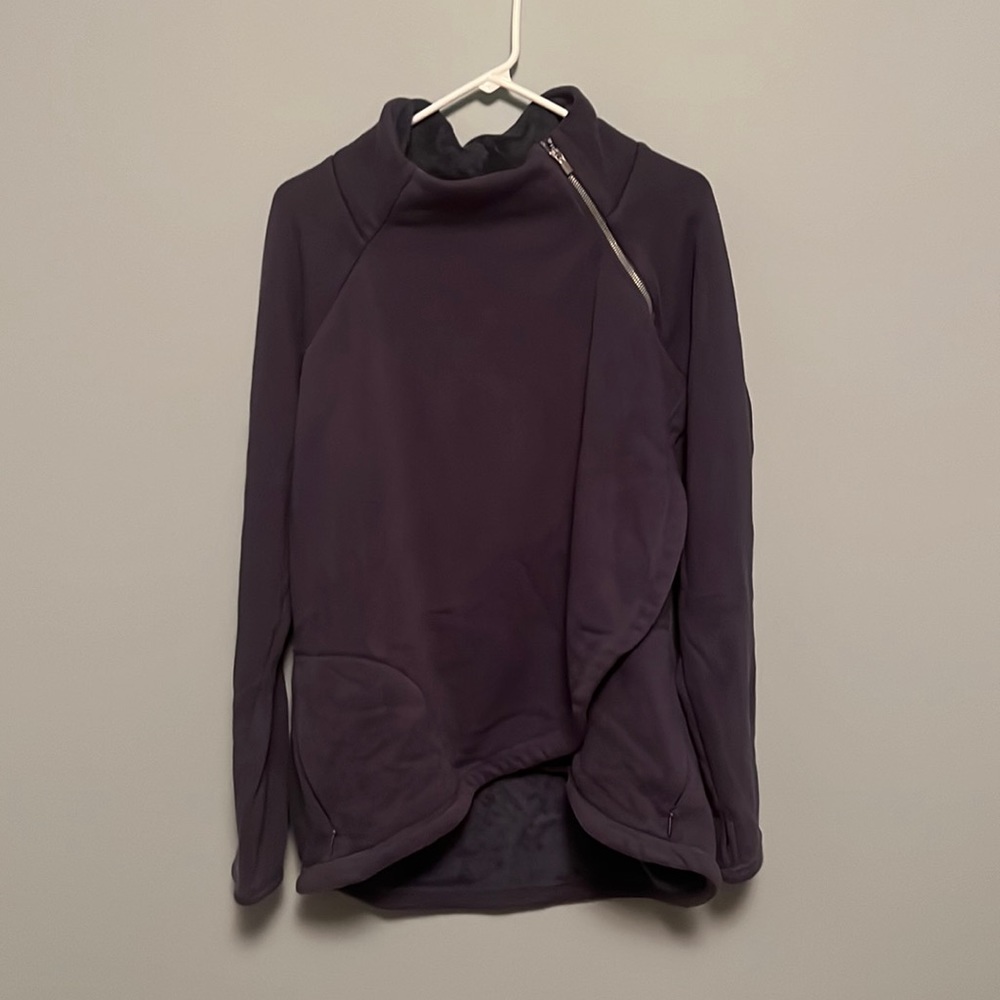 Navy fleece athleta crew neck